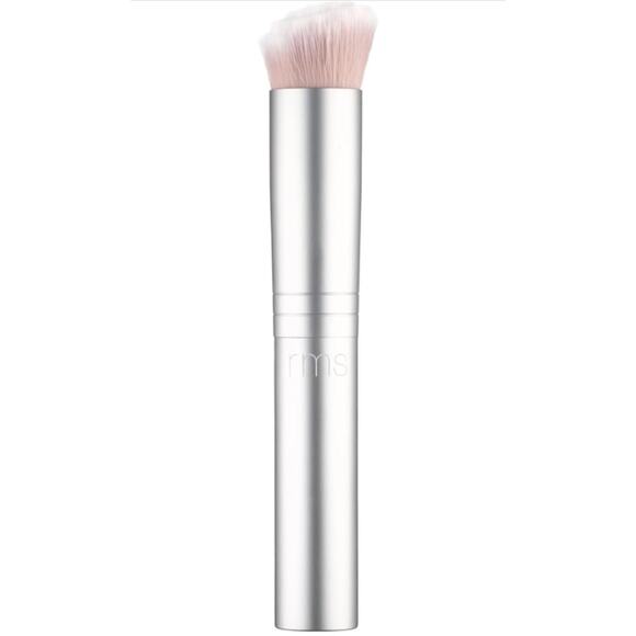 RMS Beauty Skin2Skin Foundation Brush Silver Ergonomic Design - Picture 1 of 4